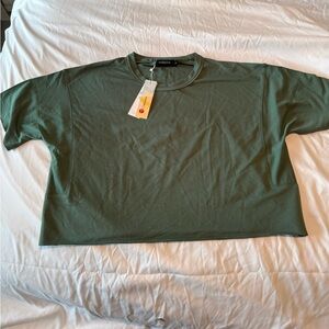 Olive Green Crop Top